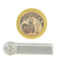 Mustache Grooming Set with Balm & Comb - 0.5oz Pack of 2 for Men Beard & Hair Styling