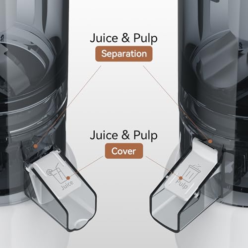 KITCHTREE Slow Juicer Attachment for KitchenAid Stand Mixers - White & Grey