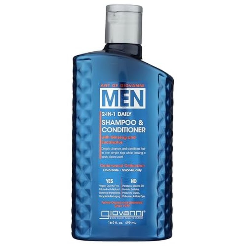 Giovanni Cosmetics Men 2In1 Shamp & Cond, 16.9 fl oz