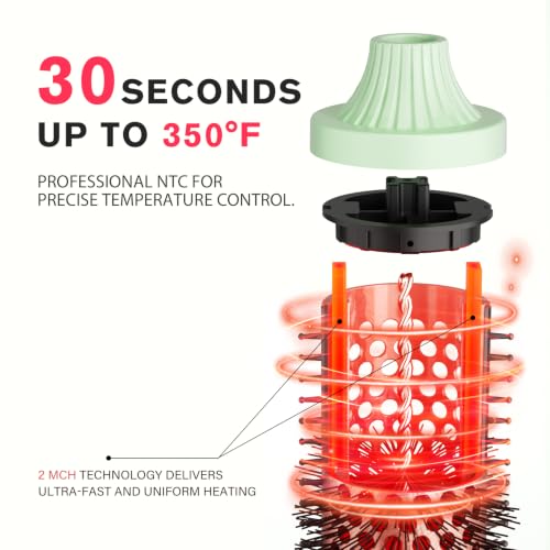 Thermal Hair Brush with Dual Voltage 1.77-Inch Volumizing Blowout Tool