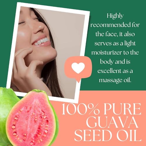 Organic Guava Seed Oil - Cold Pressed Hydrating Face & Hair Oil - 4 oz - Variation of THIS listing