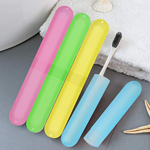 48PCS Travel Toothbrush Holder Case - Eco-Friendly Safe Storage for Travel Bathroom