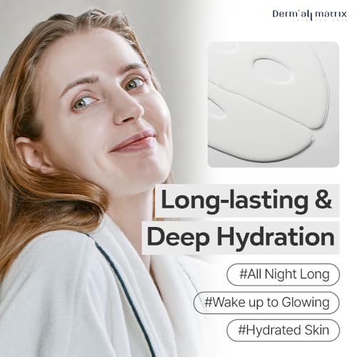 Dermall Matrix Collagen Sheet Mask - Hydrating, Lifting & Exfoliating, 10 Sheets