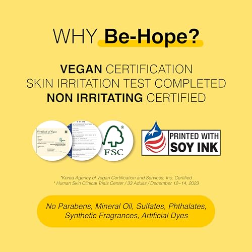 Be-Hope Vegan Luxury Pore Lifting Ampoule ? Firming and Pore Minimizing Serum with Peptides, Camellia Extract, Hyaluronic Acid ? Lightweight ? 50ml / 1.7 fl oz