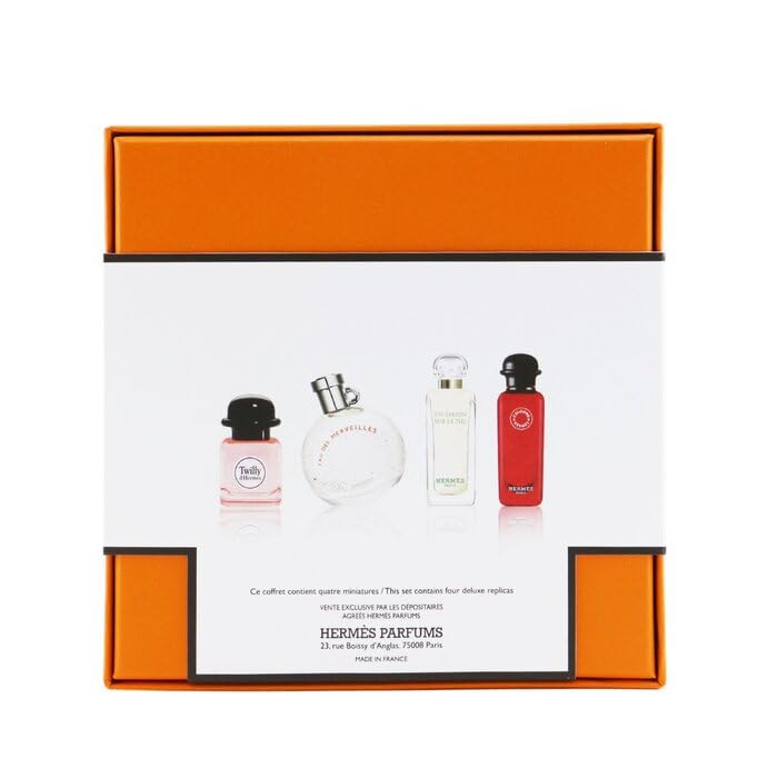 Unisex Perfume Sample Set - 4 Miniature Fragrances by Hermès