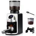 Electric Burr Coffee Grinder with Dual Dosing & 51 Settings for Espresso & Pour Over