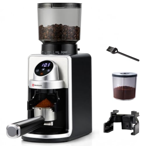 Electric Burr Coffee Grinder with Dual Dosing & 51 Settings for Espresso & Pour Over