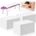 Tegeme Disposable Waterproof Massage Table Sheets 150 Pack - White, 31x70 inches