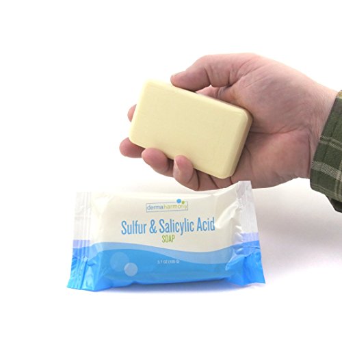 Sulfur and Salicylic Acid Bar Soap - 3.7 oz Pack of 3 - Acne & Skin Clarifying