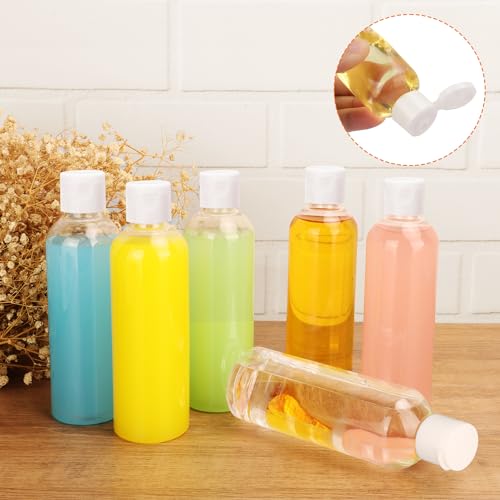 25 Pack 8 oz Plastic Travel Bottles with White Flip-Top Caps, BPA-Free for Liquids