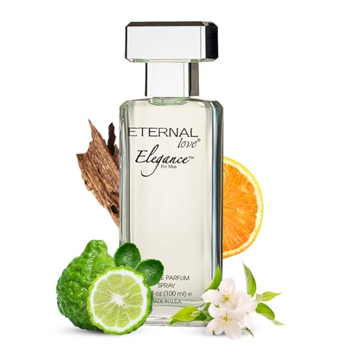 Eternal Love Elegance for Men Eau de Parfum Spray 3.4oz – Long Lasting Summer Fragrance - Variation of Elegance for Men