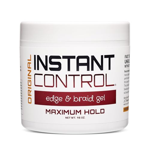 Edge & Braid Styling Gel - 16oz Water-Soluble Hair Control Pomade