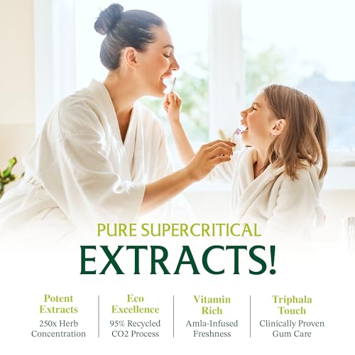 Fluoride Free Herbal Toothpaste 4 Pack - Vegan, Gluten-Free, 5 oz
