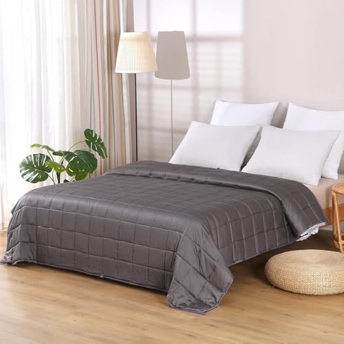 Cooling Weighted Blanket for Hot Sleepers - Queen 60x80 20lbs Grey Variation