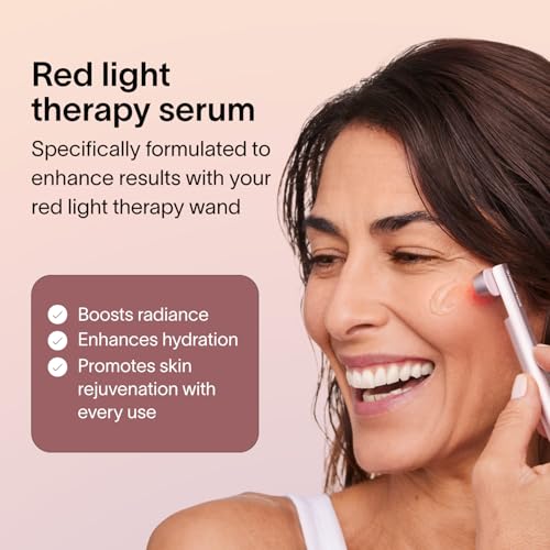 Red Light Therapy Serum for Facial Wand - Hydrating & Radiance Boosting