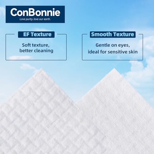 Conbonnie Ultra Soft Disposable Face Towels 10x12 Inches, 50 Count Pack of 4