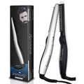 DDONG Quick Electric Heated Beard Straightener, Travel Portable Styling Iron for Men