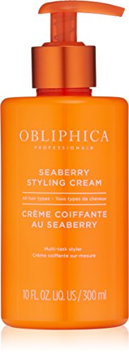 Obliphica Seaberry Hair Styling Cream 10 Fl Oz - Anti-Frizz & Damage Repair