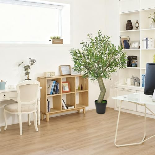 5 Ft Artificial Olive Tree - Realistic Indoor Faux Plant with Fruits