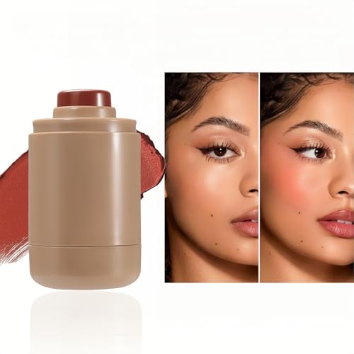 MAEPEOR Contour Highlighter Stick 2 in 1 Smooth Natural Glow Cream Bronzer and Highlighter Stick Long Lasting Non-greasy and Non-drying Brightening Pen (02 Medium)