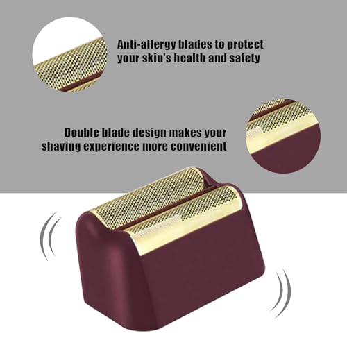 For wahl Shaver Foil Replacement,Professional 5 Star Series Finale Shaver Super Close Replacement Foil #7043-100#7043-100 Compatible with wahl Shaver Foil Replacement Heads (4PCS/Red)