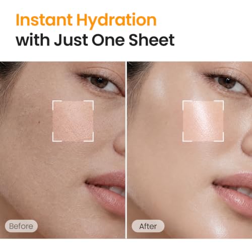 SKINFOOD Carrot Carotene Daily Sheet Mask – 30-Pack, 5-Minute Hydrating Moisturizing Face Mask (Carrot)