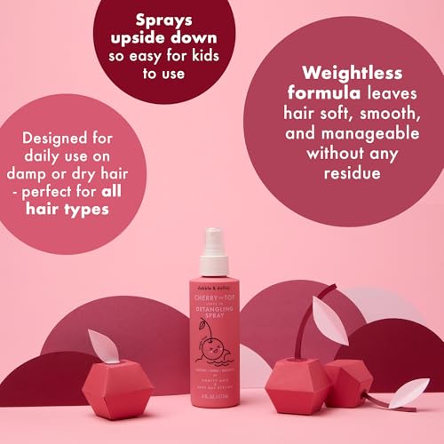 Kids Detangler Spray - Leave-In Conditioner for All Hair Types, 6 oz, Pack of 2