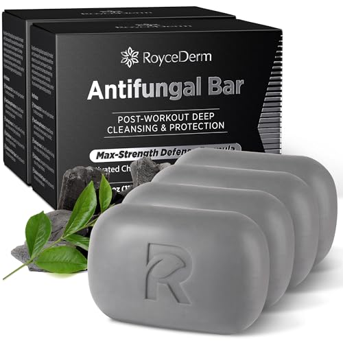 Antifungal Soap for Active Skin - 4 Pack Medicated Bar for Athlete’s Foot & Jock Itch