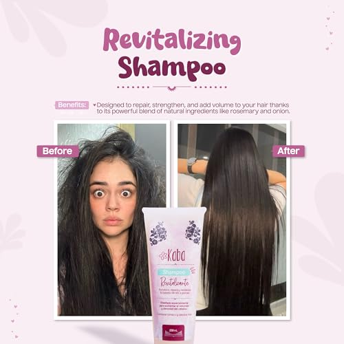 Kaba Rosemary Onion Thickening Shampoo for Hair Growth - Sulfate Free, 7.8 Oz