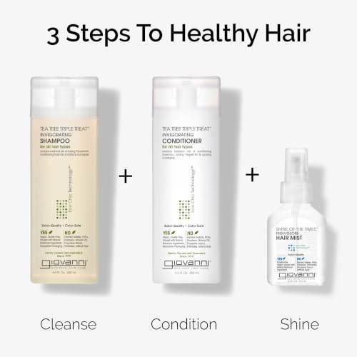 Tea Tree Invigorating Shampoo & Conditioner Set - Deep Clean, Color Safe, Vegan