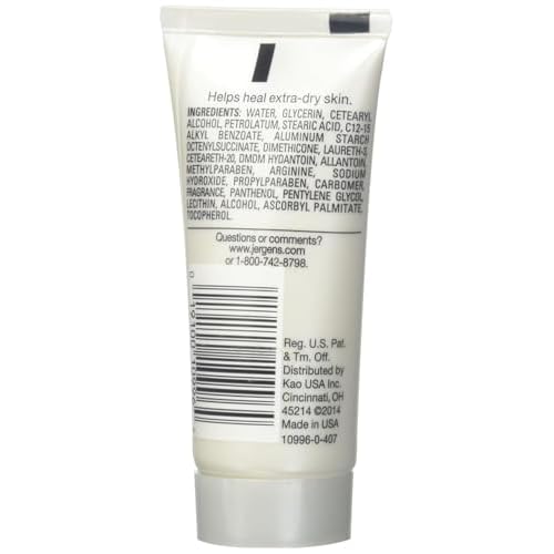 Jergens Ultra Healing Dry Skin Moisturizer, Travel Size Body and Hand Lotion, for Extra Dry Skin, Use After Washing Hands, HYDRALUCENCE blend, Vitamins C, E, B5, 1 Fl Oz (Pack of 2)