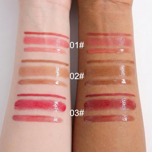 3PCS Lip Combo Set ? Matte Lip Liner Pencil, Hydrating Tint Lipstick & Shine Gloss, Non-Sticky Long-Lasting Plumping Lip Makeup Kit for Women, Volume Sculpt Trio, 02