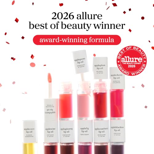 NOONI Lip Oil Duo Set - Red 14 G02 Cherry & G03 Plum - Plumping & Hydrating