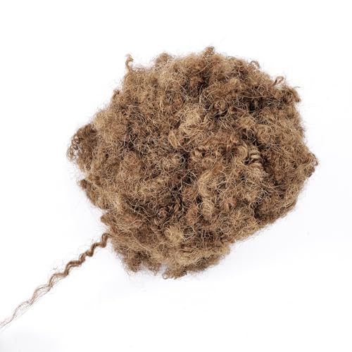 Afro Kinky Human Hair Bulk for Dreadlocks Extensions & Repair - 12 Inch 100g