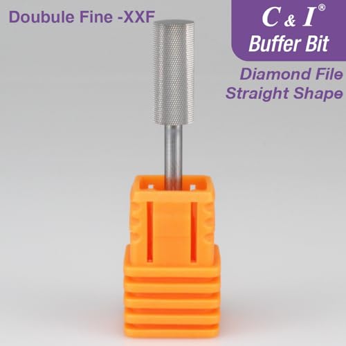 Nail Buffer Drill Bit - Small Barrel Diamond File for Nail Art Prep & Nail Bed Smoothing