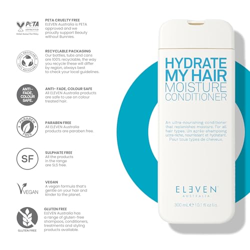 ELEVEN AUSTRALIA Hydrate My Hair Moisturizing Conditioner 10.1 Fl Oz