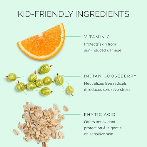 Kids Sunscreen Spray SPF 40 with Vitamin C - Water-Resistant, 6 Fl Oz - Fast-Drying Sun Protection for Sensitive Skin - Variation of THIS listing