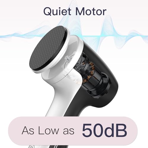 Rechargeable Electric Foot Callus Remover with 3 Glass Grinding Heads, Professional 1000RPM 3-Speed Control Electric Foot File (E7 Black Glass Version)