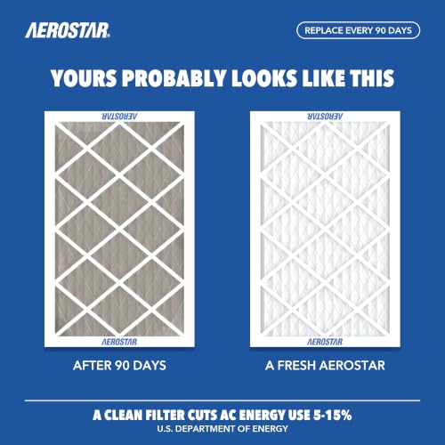 Pro MERV 13 Pleated Air Filter 18x30x1 - 6 Pack, Actual Size 17 3/4 x 29 3/4 x 3/4, High-Efficiency HVAC Filter