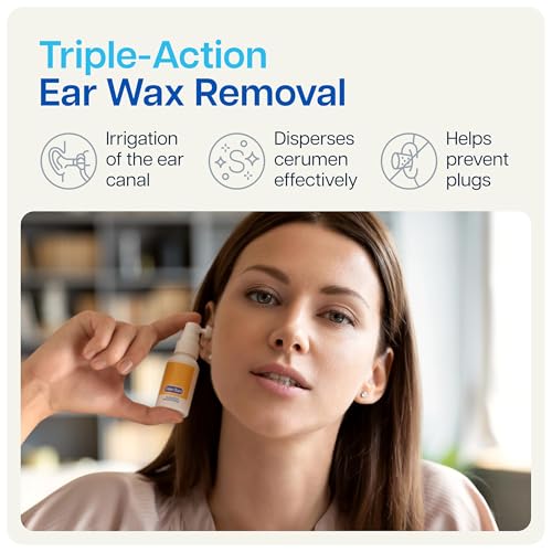 Gentle Earwax Softening Spray 1.69 Fl Oz - Refreshing Spearmint Aroma - Easy One-Hand Application - For Adults - Variation of THIS listing
