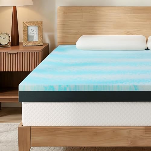 Erdoru Extra Firm 3-Inch Queen Mattress Topper – Pain-Relief Gel Memory Foam & High-Density Layer