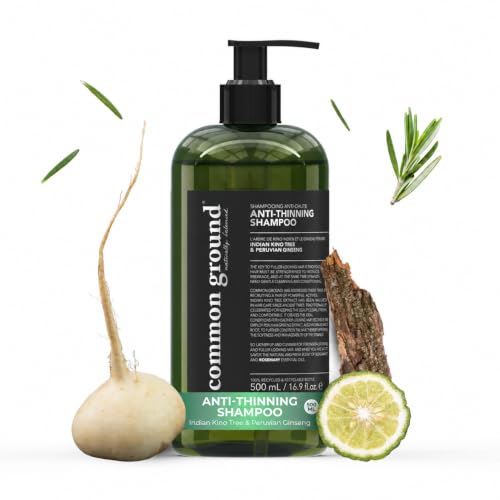 Common Ground Natural Anti-Thinning Shampoo 16.9 Fl Oz - For Fine, Thin Hair