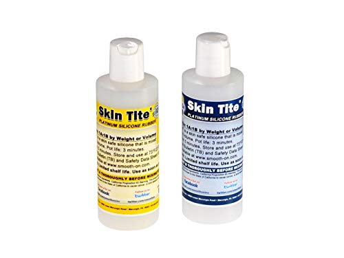 Skin Tite Silicone Adhesive for Skin F/X - 8 Ounce Kit - Fast Drying & Re-tintable
