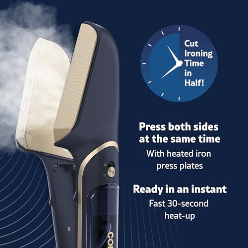 Conair 3-in-1 SteamPress & Iron for Clothes - Travel Steamer, Fabric Shaver, Extra Tank - One Size