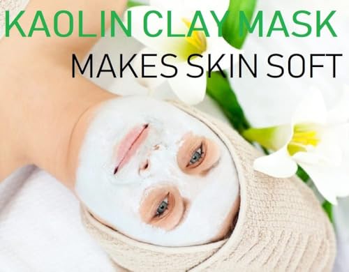 Relaxcation 5 lb White Kaolin Clay Powder for Face, Hair & Body Masks, Soap, Bath Bombs