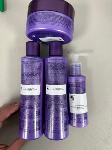 Keratin Hair Smoothing Set with Shampoo Conditioner Mask & Primer - Frizz Control