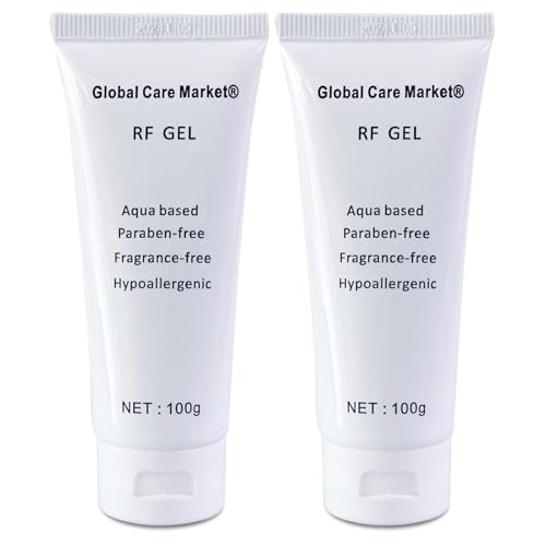 RF Gel 2 Pack-Conductive Gel for Facial Microcurrent, Skin Tightening Cream for Radio Frequency Machine, Paraben-free Skin Cooling Cream for IPL Hair Removals