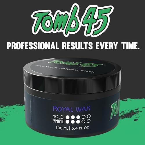 Tomb 45 Royal Wax – 3.5oz per Pack (Pack of 2) Hair Wax