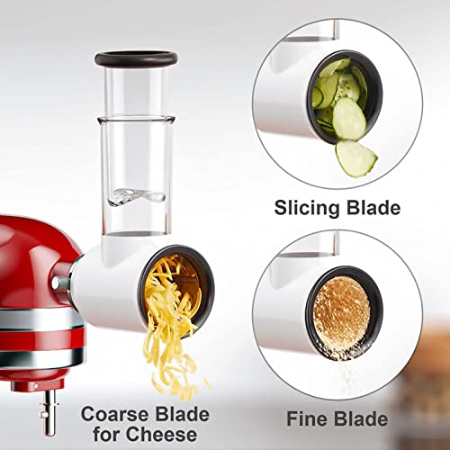 White Meat Grinder & Slicer Attachments for KitchenAid - Cofun