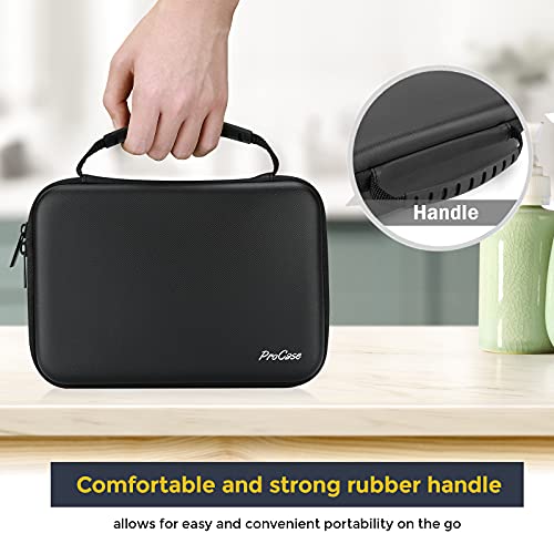 ProCase Hard Carrying Case Compatible for Norelco Multigroom Series 7000 MG7750/49 MG7770 MG7790 MG7791/40 Men's Electric Trimmer Shaver and Attachments -Black